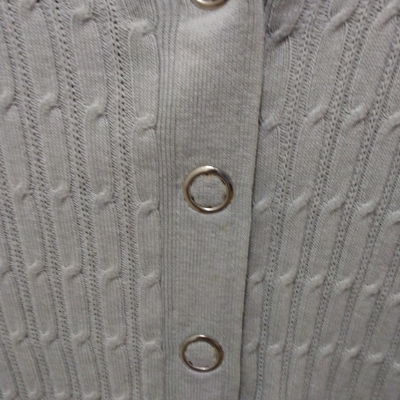 Torrid Cable Snap Button Up Hooded Cardigan Sweater - Picture 2 of 9